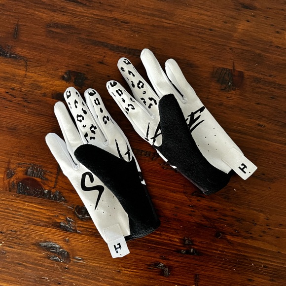 HandUp cycle gloves white leopard savage - Picture 3 of 5